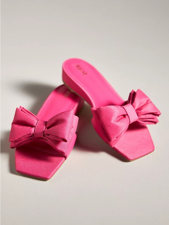 Anthropologie Shoes - Anthropologie Maeve Bow micro wedge sandals